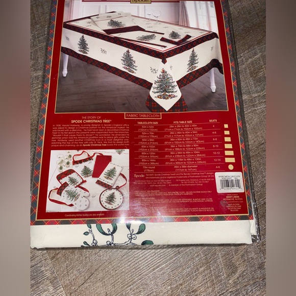 Spode Christmas Tree Tartan New in Package - Picture 5 of 8